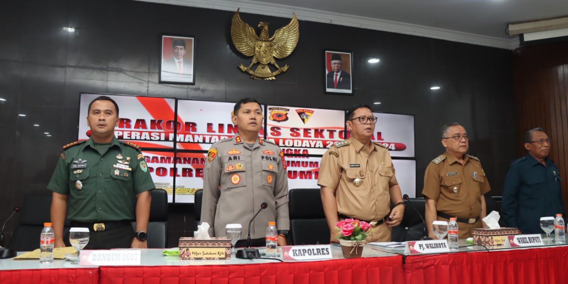 Gelar Rakor Lintas Sektoral, Ini Strategi Polres Sukabumi Kota Amankan Pemilu 2024