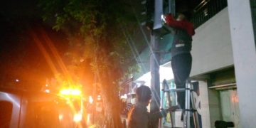 Warga Keluhkan Lampu Setopan Perempatan Degung Yang Sering Mati