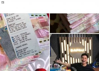 Akun Facebook ASN Setwan DPRD Kota Sukabumi Diretas, Perlihatkan Segepok Uang Give Away Dari Baim Wong