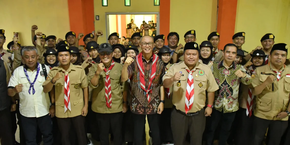 88 Anggota Pramuka Kota Sukabumi Ikuti Peran Saka di Kiara Payung