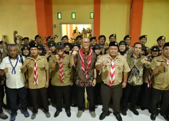 88 Anggota Pramuka Kota Sukabumi Ikuti Peran Saka di Kiara Payung
