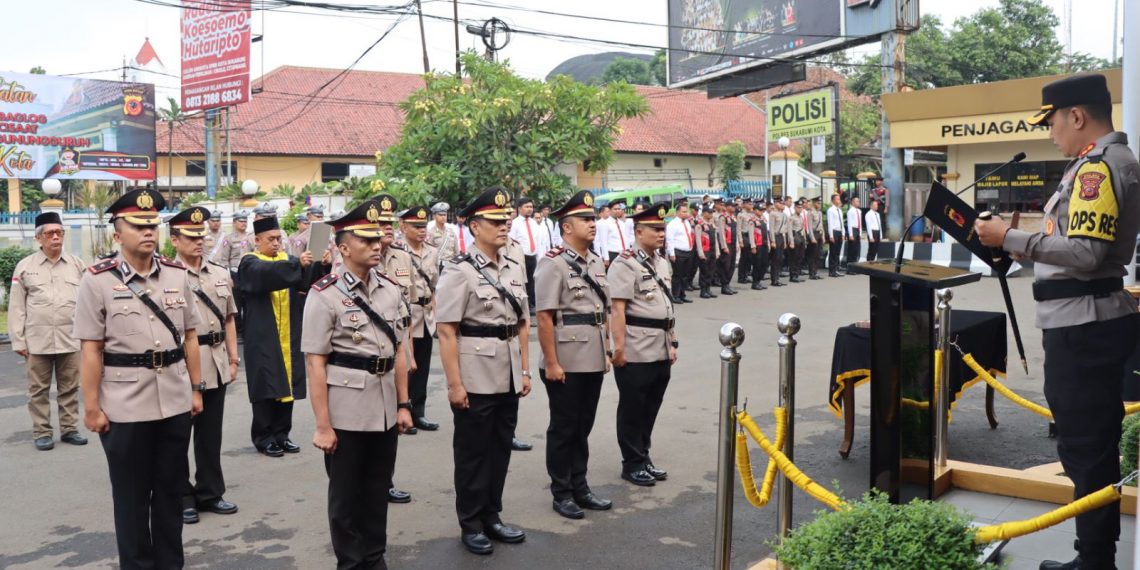 Sejumlah Pejabat Utama dan Kapolsek di Polres Sukabumi Kota Dirotasi
