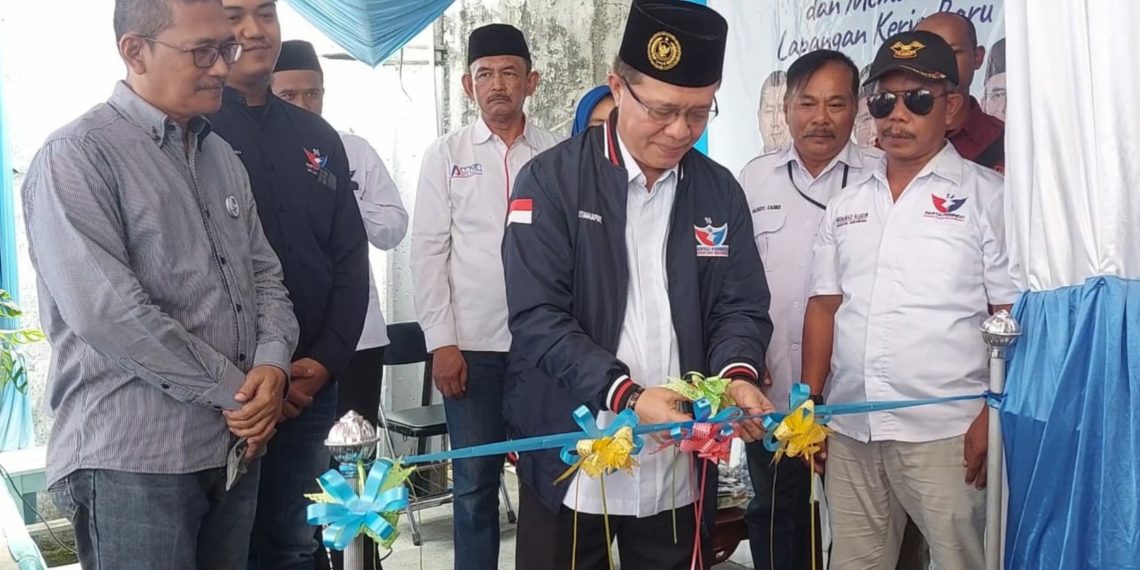Indra Utama Resmikan Posko Aspirasi dan Inspirasi Pemenangan Pemilu 2024