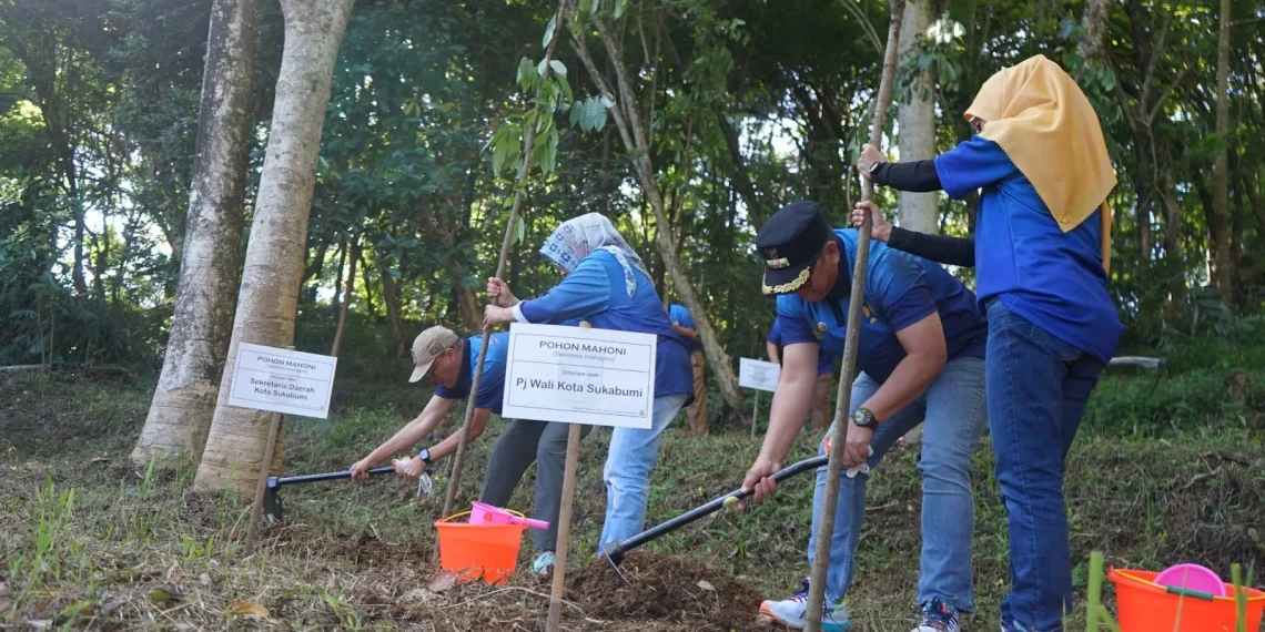 Peringati Hari Bhakti ke 78 PU Dilakuan Dengan Penanaman Pohon di Kawasan Bumi Perkemahan Cikundul