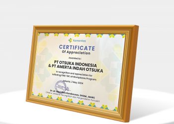 Otsuka Group Raih Penghargaan Inisiatif Program “Free TBC At Workplaces” Dari Kemenkes RI