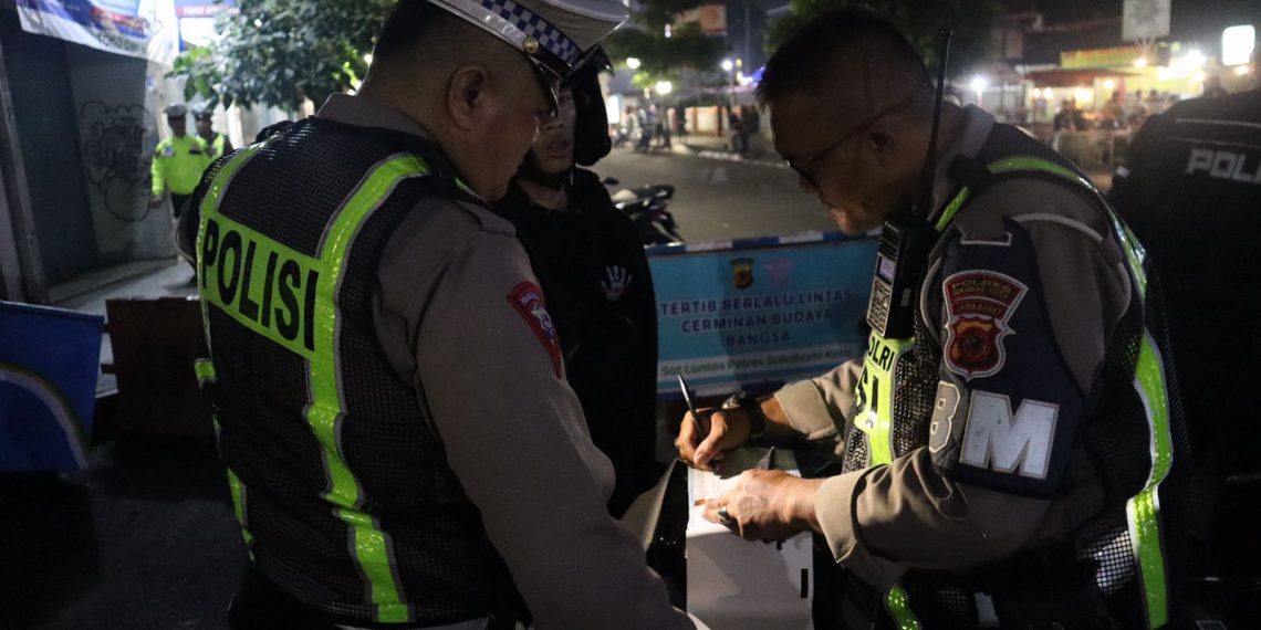 Polisi Amankan Belasan Sepeda Motor Knalpot Brong Dalam Operasi KRYD Akhir Pekan