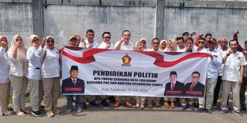 Jelang Pilkada Kota Sukabumi Partai Gerindra Panaskan Mesin Partainya