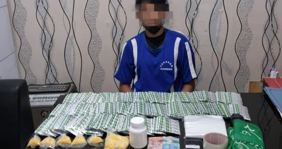Satnarkoba Polres Sukabumi Kota Amankan Pengedar Obat Keras Terbatas