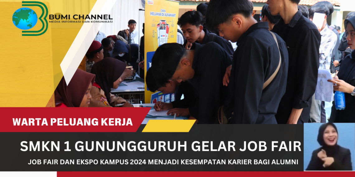 Kolaborasi Dengan 15 Perusahaan Ternama SMKN 1 Gunungguruh Gelar Job Fair