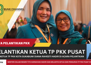 Pj Ketua TP PKK Kota Sukabumi Hadiri Pelantikan Ketua dan Pengurus TP PKK Pusat