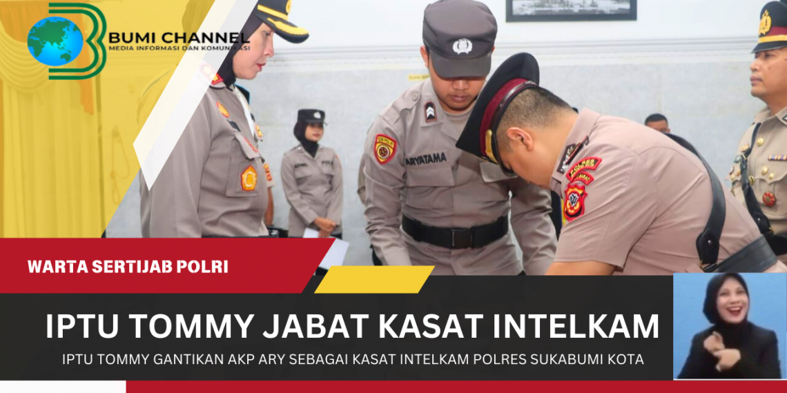 Iptu Tommy Ganhani Resmi Menjabat Kasat Intelkam Polres Sukabumi Kota
