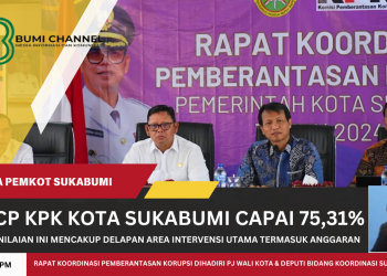 MCP KPK Untuk Kota Sukabumi Tahun 2024 Mencapai 75,31 Persen