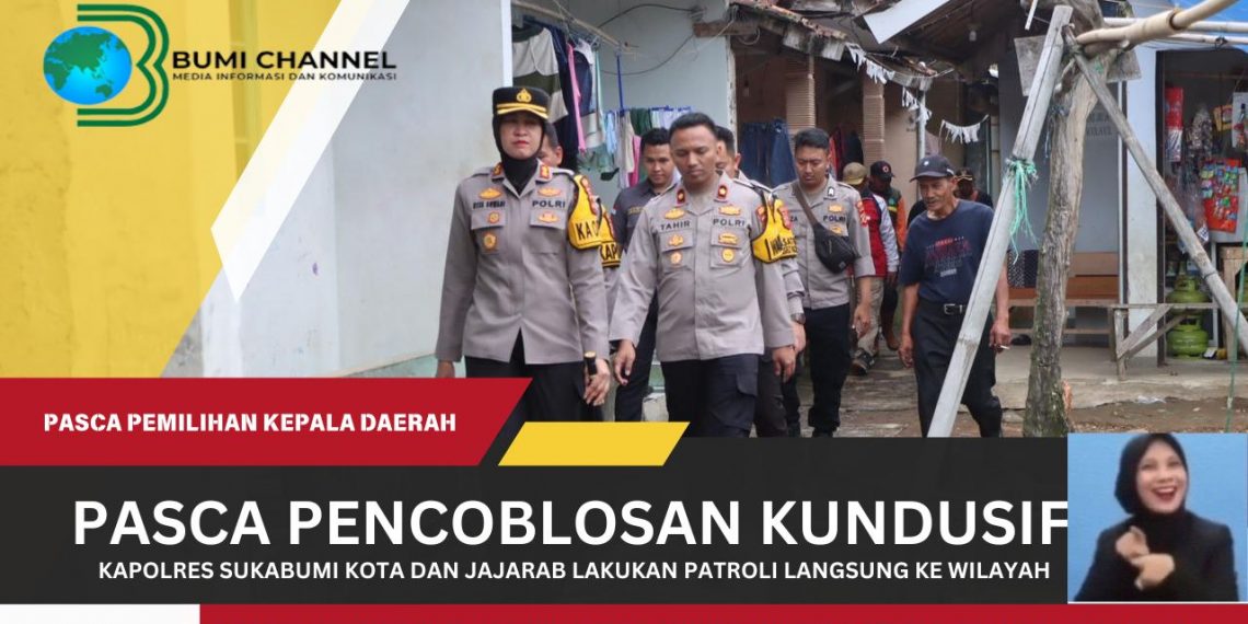 Pastikan Keamanan Pasca Pecoblosan Kapolres Sukabumi Kota Gelar Patroli ke Setiap PPK