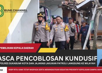Pastikan Keamanan Pasca Pecoblosan Kapolres Sukabumi Kota Gelar Patroli ke Setiap PPK