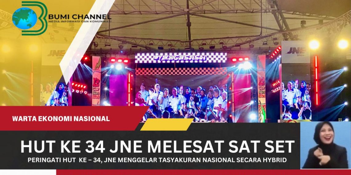 Peringati HUT ke 34 JNE Semakin Sat Set Lebih Maju dan Berinovasi