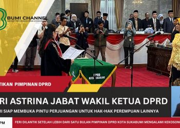 Feri Sri Astrina Dilantik Menjadi Wakil Ketua DPRD Kota Sukabumi