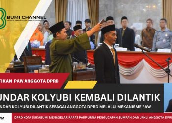 Melalui Mekanisme PAW H. Gundar Dilantik Menjadi Anggota DPRD Kota Sukabumi