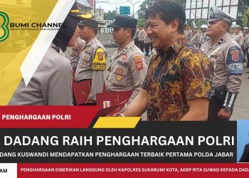 H. Dadang Kuswandi Raih Penghargaan Terbaik Kesatu dari Polda Jabar