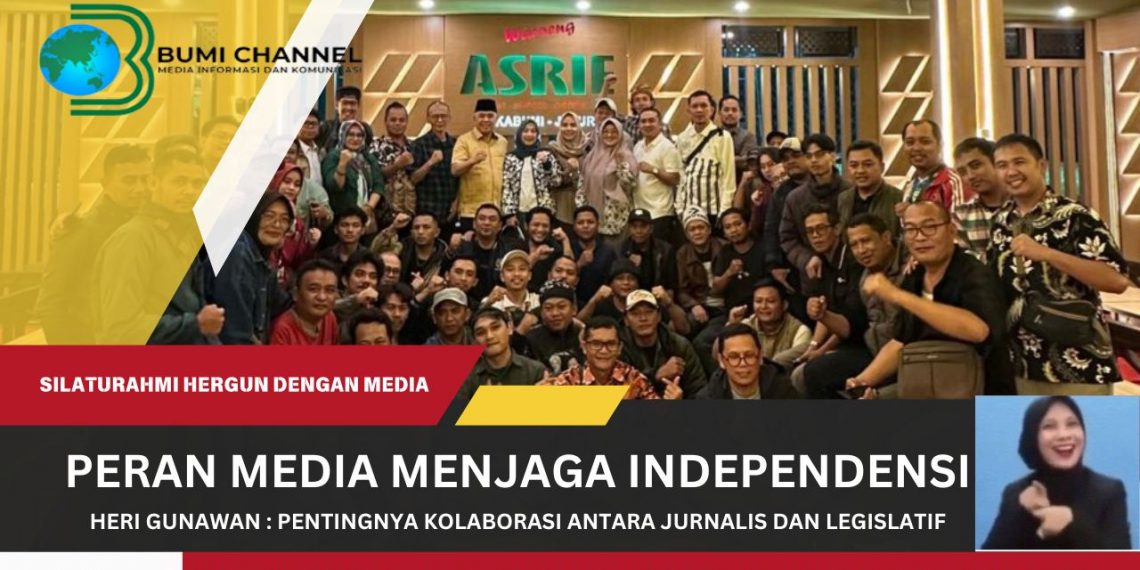 Anggota DPR RI Heri Gunawan Ngobrol Santai Bareng Puluhan Jurnalis Sukabumi