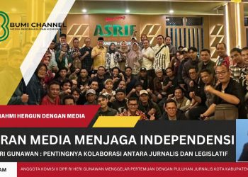 Anggota DPR RI Heri Gunawan Ngobrol Santai Bareng Puluhan Jurnalis Sukabumi