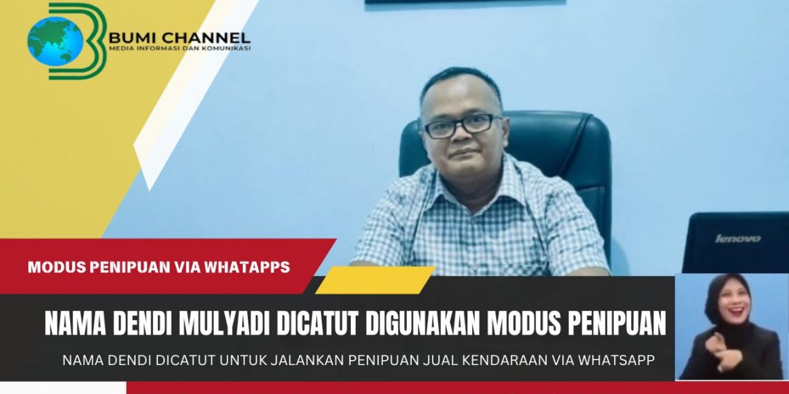 Nama Dendi Mulyadi, S.H. Dicatut Untuk Jalankan Penipuan Jual Kendaraan Via WhatsApp