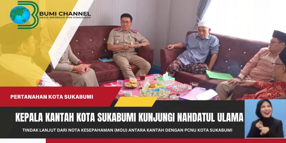 Tindak Lanjut MoU Kepala Kantah Kota Sukabumi Kunjungi Pengurus Cabang Nahdatul Ulama
