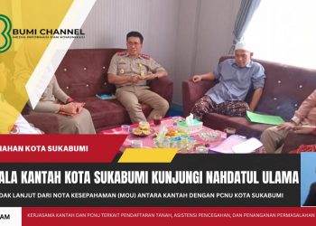 Tindak Lanjut MoU Kepala Kantah Kota Sukabumi Kunjungi Pengurus Cabang Nahdatul Ulama