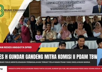 Reses H. Gundar Gandeng Mitra Kerja Komisi II PDAM TBW Dengarkan Keluhan Warga
