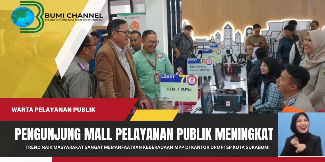 Tingkat Kunjungan Masyarakat Kota Sukabumi di Mall Pelayana Publik DPMPTSP Terus Naik
