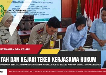 Kantor Pertanahan Kota Sukabumi dan Kejari Teken MOU Masalah Hukum