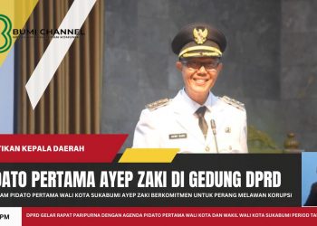 Pidato Pertama Wali Kota Sukabumi Ayep Zaki Salah Satunya Adalah Perang Melawan Korupsi