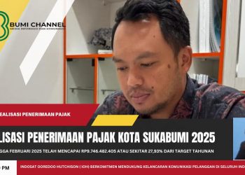 Awal 2025 Realisasi Penerimaan Pajak Daerah Kota Sukabumi Capai 27,93 Persen