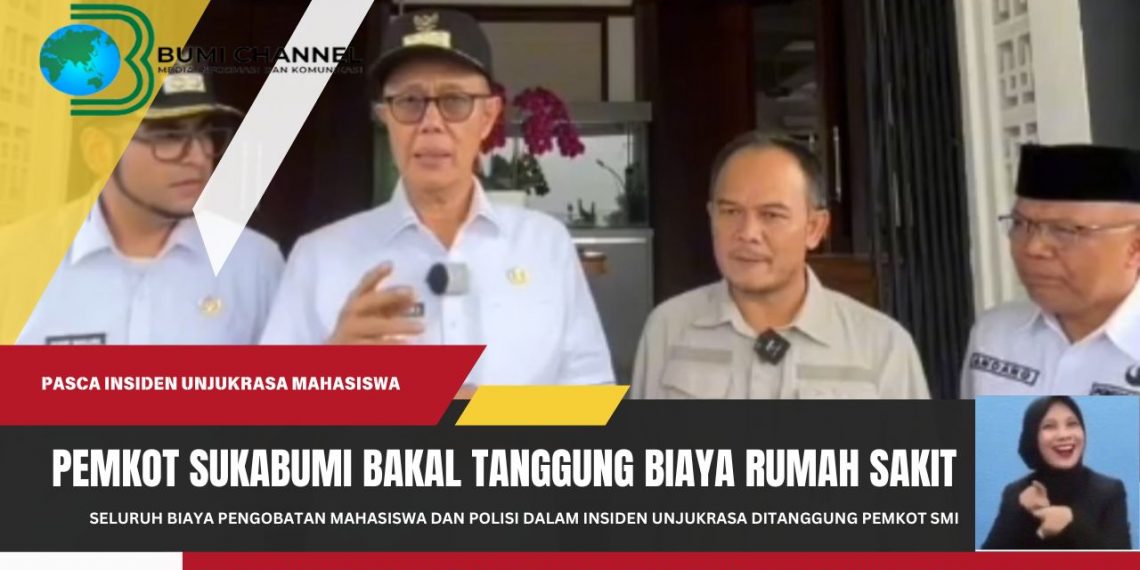 Seluruh Biaya Pengobatan Mahasiswa dan Anggota Polisi Dalam Insiden Unjuk Rasa Ditanggung Pemkot Sukabumi
