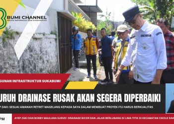 Ayep Zaki: Pemkot Sukabumi Segera Perbaiki Seluruh Drainase Rusak