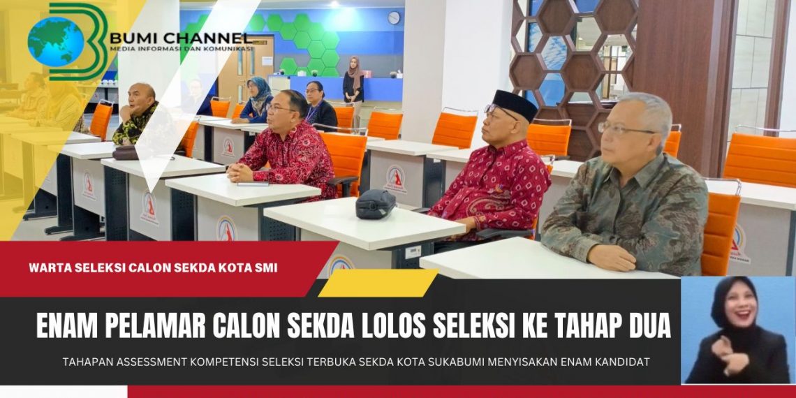 Enam Kandidat Calon Sekda Kota Sukabumi Masuki Tahap Dua Assessment Kompetensi Seleksi Terbuka