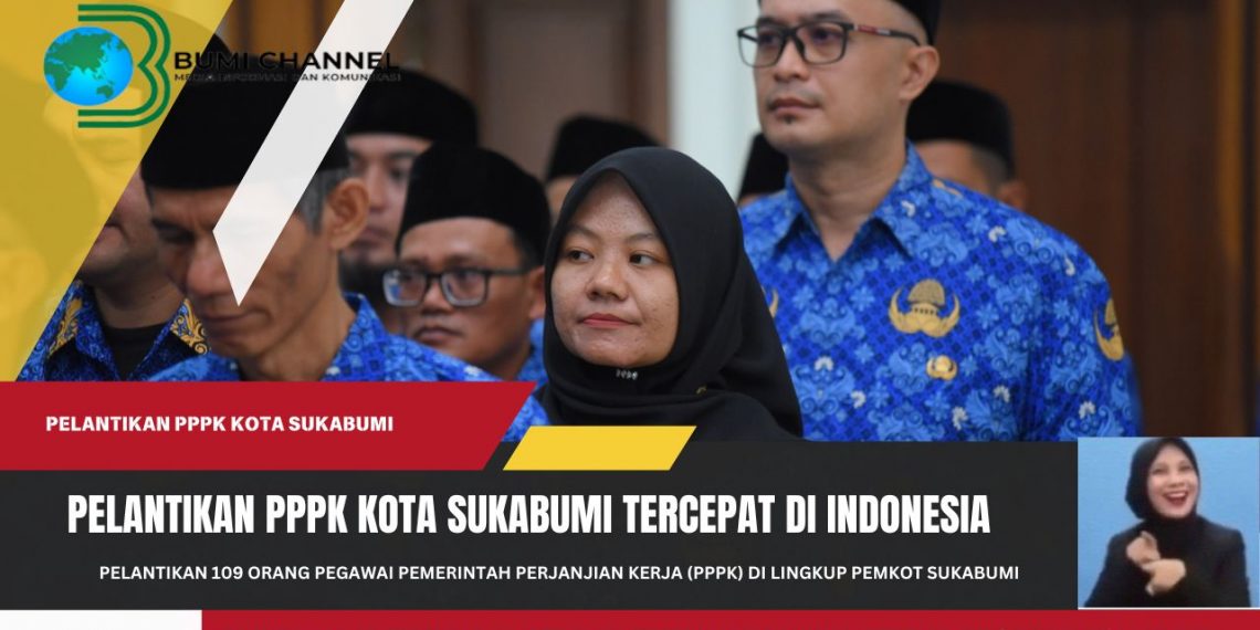 Pelantikan 109 PPPK di Lingkungan Pemkot Sukabumi Tercepat di Indonesia