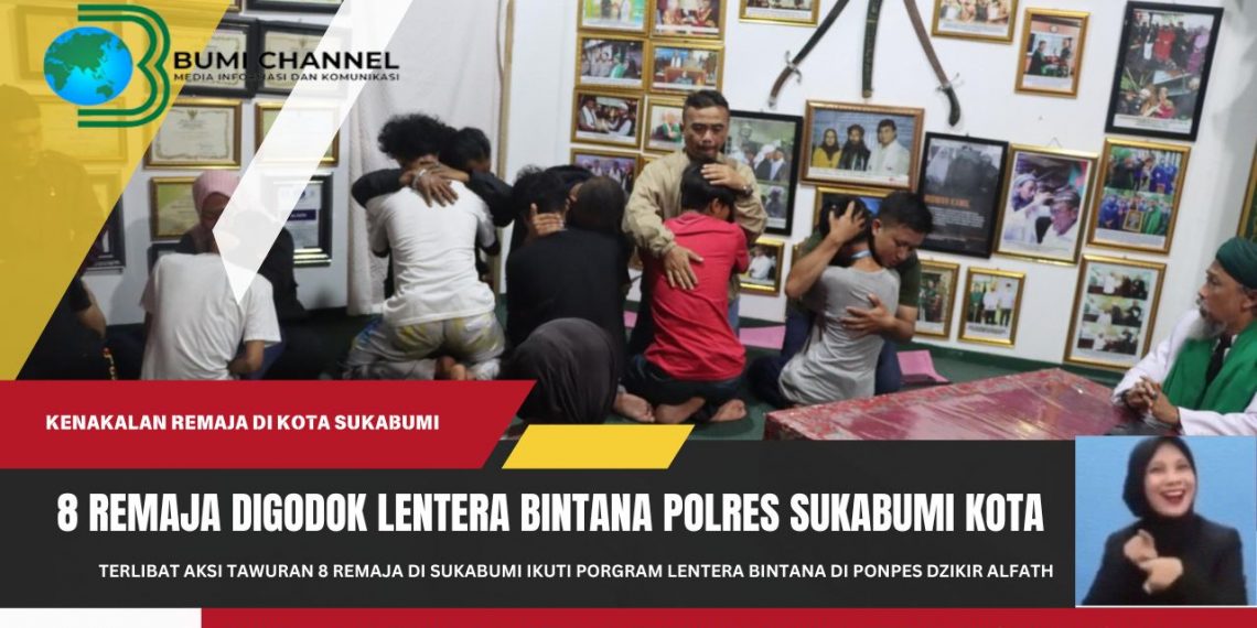 Diduga Terlibat Aksi Tawuran, 8 Remaja di Sukabumi Digodok Lentera Bintana