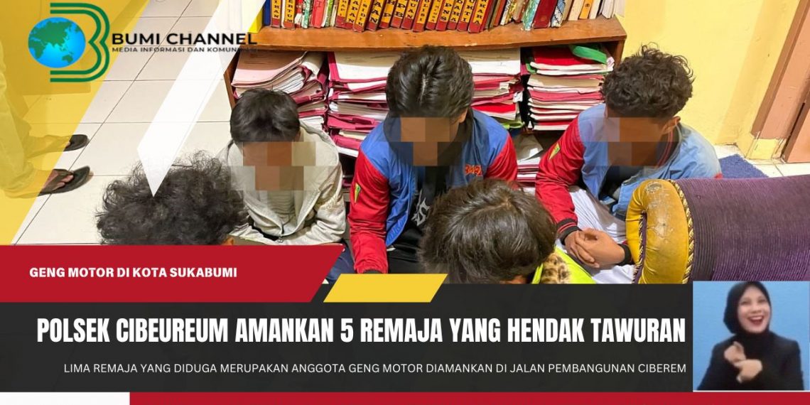 Respon Cepat Aduan Warga, Polsek Cibeureum Sukabumi Amankan Geng Motor