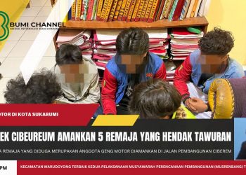Respon Cepat Aduan Warga, Polsek Cibeureum Sukabumi Amankan Geng Motor