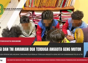 Cegah Aksi Tawuran, Polisi dan TNI di Sukabumi Amankan 2 Terduga Geng Motor