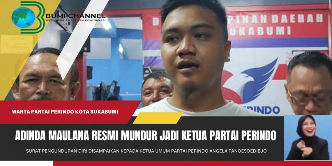 Adinda Maulana Resmi Mundur Dari Partai Perindo Kota Sukabumi