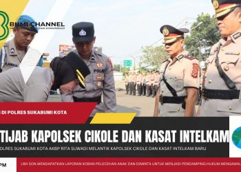 Kapolres Sukabumi Kota Lantik Kapolsek Cikole dan Kasat Intelkam