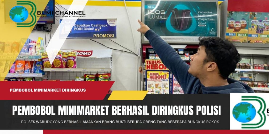 Pembobol Mini Market di Jalur Lingkar Selatan Berhasil Diamankan Polsek Warudoyong