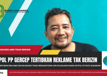 Satpol PP Lakukan Penertiban Reklame dan Billboard Tak Berizin di Kota Sukabumi