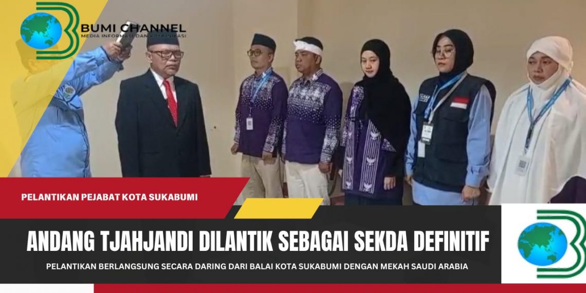 Andang Tjahjandi Resmi Dilantik Secara Daring Sebagai Sekda Definitif