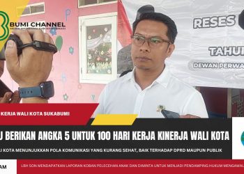 Inggu Berikan Nilai Lima Untuk 100 Hari Kinerja Wali Kota dan Wakil Wali Kota Sukaabumi