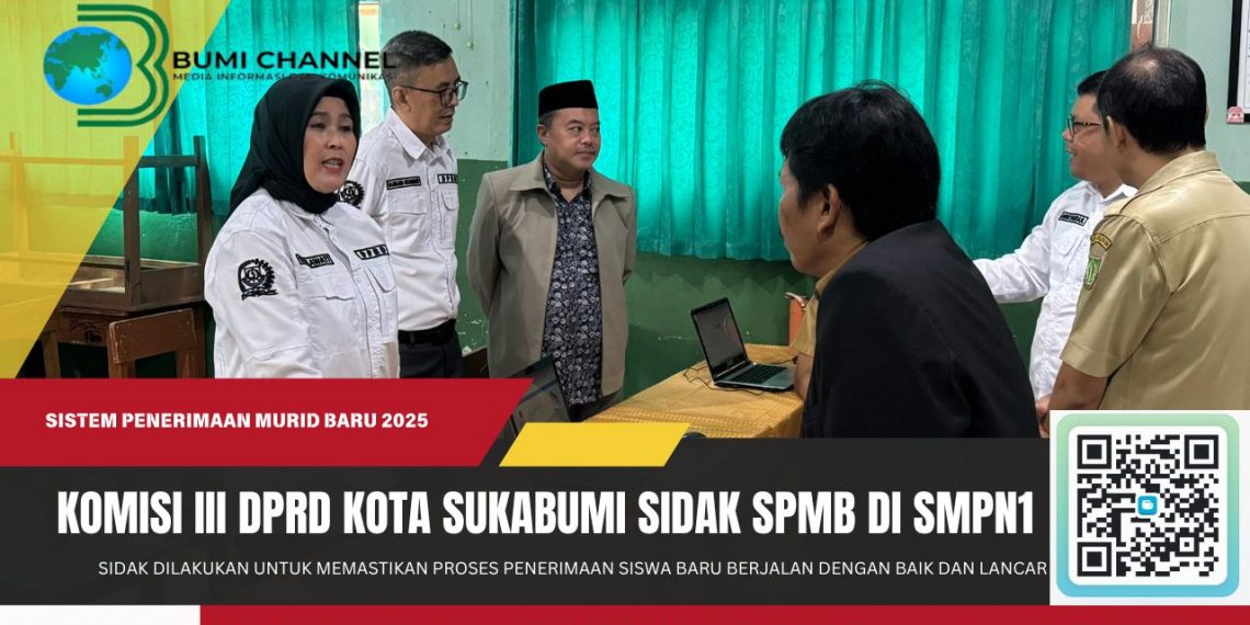 Pastikan SPMB Berjalan Baik, Komisi III DPRD Kota Sukabumi Sidak ke SMPN 1