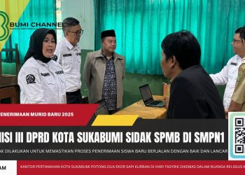 Pastikan SPMB Berjalan Baik, Komisi III DPRD Kota Sukabumi Sidak ke SMPN 1