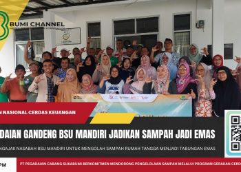 Pegadaian Sukabumi Gandeng Nasabah BSU Mandiri Pilah Sampah Menjadi Emas