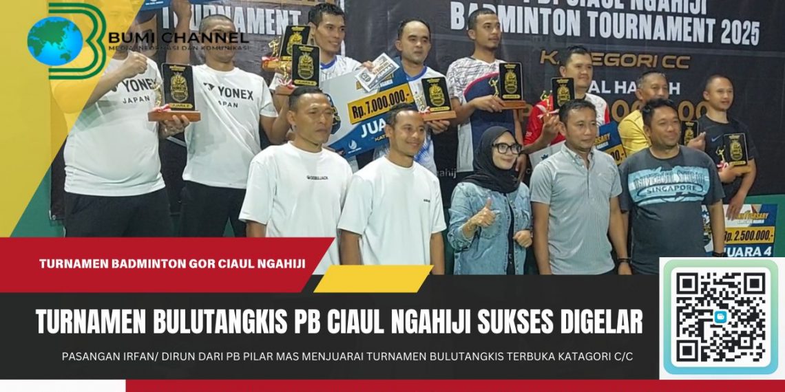 Turnamen Bulutangkis Dalam Rangka HUT GOR Ciaul Ngahiji 1 Sukses Digelar